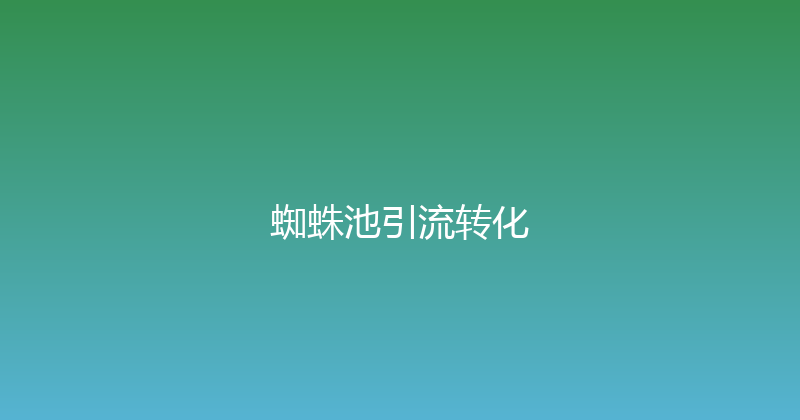 蜘蛛池引流转化 封面图